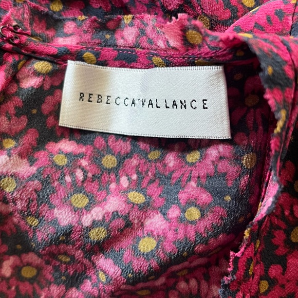 REBECCA VALLANCE Rosette Belted Floral-Print Silk Crepe De Chine Mini Dress - Picture 16 of 16